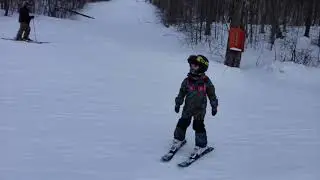 Everett's full run on Left Bank at Jiminy Peak