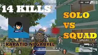 SOLO VS SQUAD (MEJU MAALAT SA SEASON 16 NI ROS) 14 KILLS