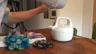 Steam fabrics flowers