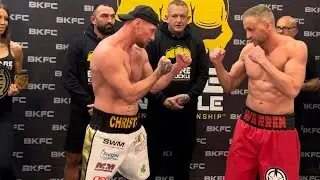 Danny Christie vs Jared Warren BKFC 55 Leeds weigh ins