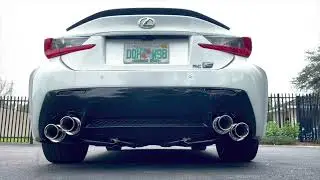 Lexus RCF Apexi vs PPE axleback comparison