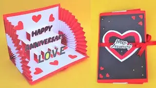 Beautiful Anniversary Card idea | Handmade greetings card for your Loved ones | DIY Pop-up Love Card