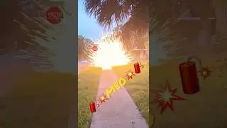 M80 ground salute w/titanium #4thofjuly #salute #m80 #firework #firecracker #rocket  #romancandle