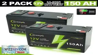 LiFePO4 12V 150Ah Rechargeable Lithium Battery Built in BMS Perfect for Ride on Toys solar