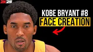 Young Kobe Bryant #8 Face Creation for NBA 2K25