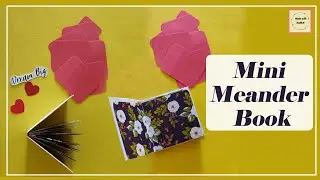 Mini Meander Book | Maze Book | Scrapbook Ideas | Pocket Card | Simple DIY | Made with Kadhal