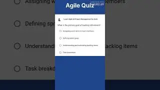 What is the primary goal of backlog refinement? | Scrum Events | Product Owner | Agile Interview