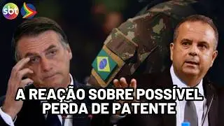 Senador revela reação de Bolsonaro sobre possível perda de patente
