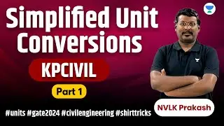 Simplified Unit Conversions | Part 1 | KPCIVIL #units #gate2024 #civilengineering #shirttricks