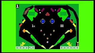 Pinball - Gameplay - 720P (4X3) - Intellivision Sprint - No Commentary