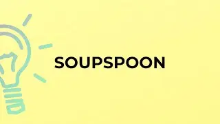 What is the meaning of the word SOUPSPOON?