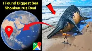 I found biggest sea shonisaurus on google earth #viralvideo #googleearth #googlemaps #findearthhand 