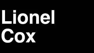 How to Pronounce Lionel Cox Belgium Silver Medal 50m Rifle Prone London 2012 Olympics Video