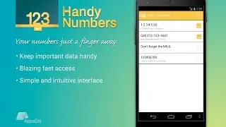 Handy Numbers App: Quick overview