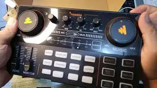 MAONO Caster Lite AM-200 Portable Podcast Console UNBOXING + REVIEW | SOUNDCARD