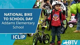 National Bike to School Day at Addams Elementary School