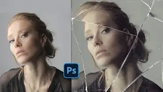 Эффект разбитого зеркала (PSD включен) — урок по Photoshop