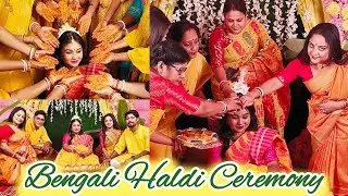 Haldi Ceremony 💛 || Gaye Holud || Bengali Haldi Ceremony || Bengali Wedding Rituals #haldiceremoney