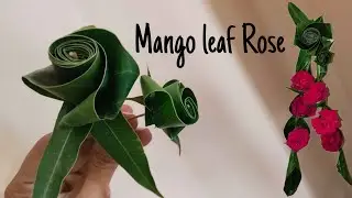 Mango leaf Rose🌹| DIY easy | wall hanging 🌱@RamyaThings