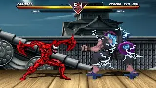 CARNAGE vs CYBORG RYU EVIL - Highest Level Incredible Epic Fight!