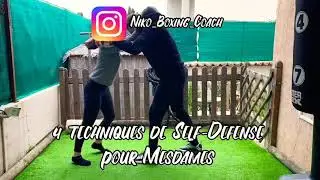 SELF DEFENSE FÉMININ [4 techniques] Méthode Kick Boxing & Muay Thaï