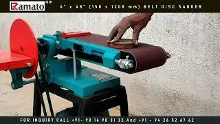 Heavy Duty Belt and Disc Sander Machine | Ramato Machines