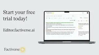 The AI Editor by Factiverse