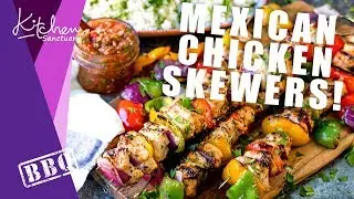 Chris Is BBQing AGAIN! - Mexican Chicken Skewers