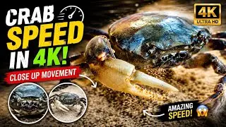Crab Speed in 4K | Close Up Crab Movement