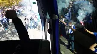 La afición recibe al equipo en Mendizorroza