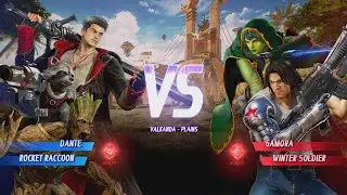 DANTE & ROCEKET RACCON vs GAMORA & WINTER SOLDIER - Marvel VS Capcom Infinite 2017