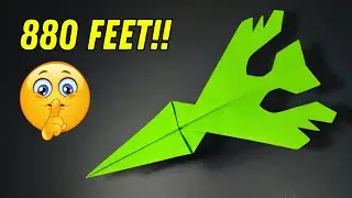 Cómo hacer un avión de papel que vuele alto hasta 880 pies