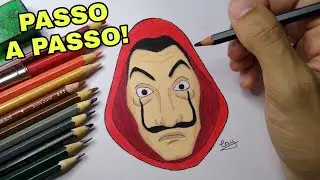 Como desenhar La casa de papel (Fácil) Vídeo-Aula | CayArts