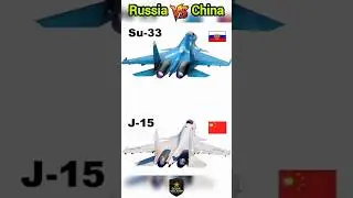 Su-33 vs J-15 | Russia vs China Fighter Jet Showdown ✈️🔥 #russia #china #trending #shorts