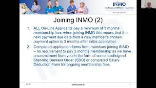 INMO Webinar for Intern Students with Mary Cradden