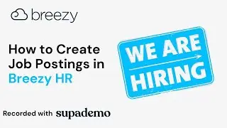 How to Create Job Postings in Breezy