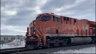 EJ&E 3023 heritage unit In Winnipeg Manitoba (03/10/23)