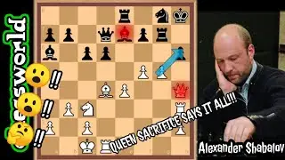 MOVE 28 QUEEN SACRIFICE SAYS IT ALL|| SHABALOV VS SHLIPERMAN!!!  BEAUTIFUL CHESS TACTICS!!!