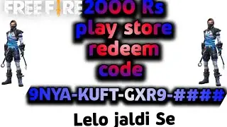 2000 Rs Redeem code Giveaway By Baba Gaming FF