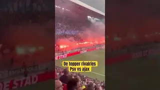 Crazy Scenes! PSV Fans Light Flares in Intense Match vs Ajax | Eredivisie Atmosphere