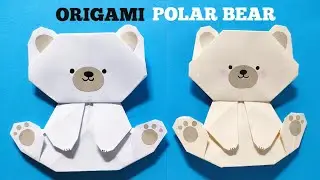 ORIGAMI PAPER TEDDY BEAR | How to Make Paper Cute Polar Bear | Paper Gift Teddy Bear