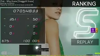 [osu!] P!nk - Who Knew [ShaggoN Knew] +HD,DT SS #17