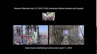 Viewsurf Notre Dame Webcam 4/15/2019 15:05 Flashes Compared To 4/11 Scaffolding