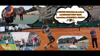 4 ERRORI CRUCIALI da evitare nel SERVIZIO FOOT-BACK ( questione di SCAPOLE e TIMING ) 🎾💯💪