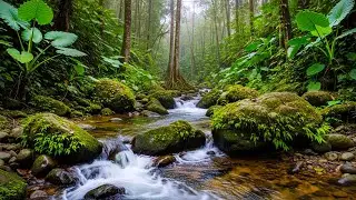 River Flowing Birds Chirping – Gentle Forest Stream Surrounded by Soothing Birdsong for sleep #7