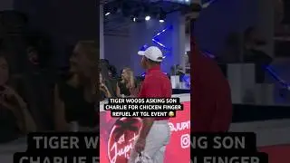 Tiger Woods needed a chicken finger refuel break at TGL 😂🐐