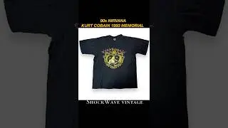 90s Vintage Band T-Shirt NIRVANA KURT COBAIN 1993 MEMORIAL #バンドTシャツ #ヴィンテージtシャツ #ニルヴァーナ #tシャツ #90s