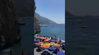 Escape the Crowds and Explore Fornillo Beach in Positano 🇮🇹🏖️ #shorts #positano #italy #travel