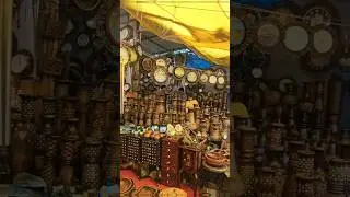 Wooden Art Pieces in Shilparamam #shopping #shilparamam #shilparamamhyderabad #woodenfurniture #wood