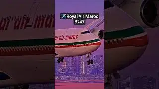 Royal Air Maroc B747-8 ✈️ Flying Over Dubai 🇦🇪 | Queen of the Skies #shorts #aviation